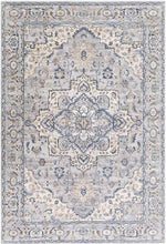 Raunds Traditional Dark Blue Area Rug