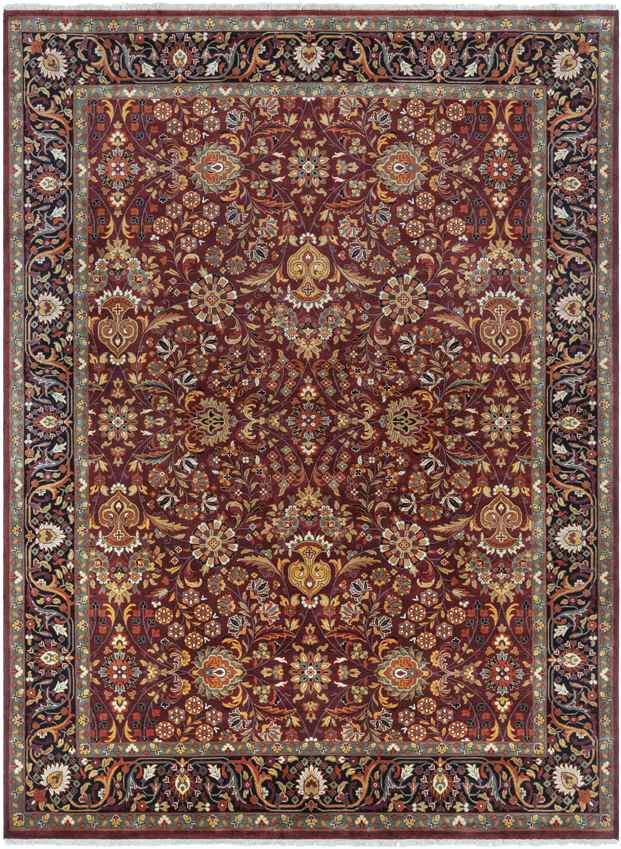 St Mawes Traditional Garnet Area Rug