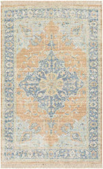 Sandbach Traditional Sky Blue Area Rug