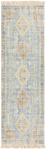 Sandown Traditional Sky Blue Area Rug