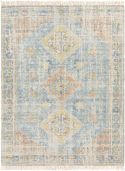 Sandown Traditional Sky Blue Area Rug