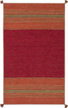 Slough Global Dark Red Area Rug