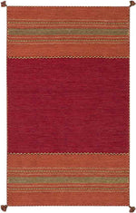 Slough Global Dark Red Area Rug