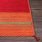 Slough Global Dark Red Area Rug