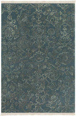 Solihull Traditional Navy Area Rug