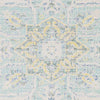 Wokingham Traditional Aqua/Bright Yellow Area Rug
