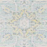 Wokingham Traditional Aqua/Bright Yellow Area Rug