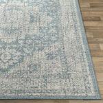 Thirsk Traditional Dark Blue Area Rug