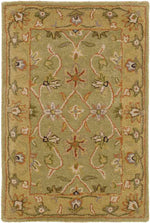 Forli Traditional Khaki Area Rug