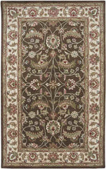 Cochrane Traditional Dark Brown Area Rug