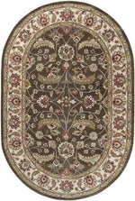 Cochrane Traditional Dark Brown Area Rug