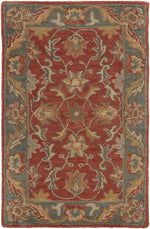 Daysland Traditional Rust Area Rug