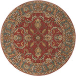Daysland Traditional Rust Area Rug