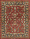 Daysland Traditional Rust Area Rug