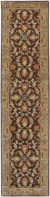 Daysland Traditional Dark Brown Area Rug