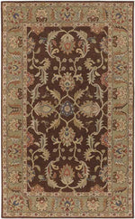 Daysland Traditional Dark Brown Area Rug