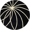 Falher Modern Black Area Rug