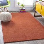 Rennes Modern Burnt Orange Area Rug