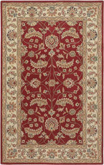 Cochrane Traditional Dark Red Area Rug