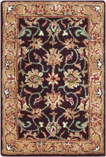 Paris Traditional Burgundy Area Rug