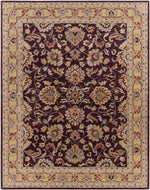 Paris Traditional Burgundy Area Rug