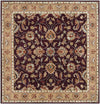 Paris Traditional Burgundy Area Rug