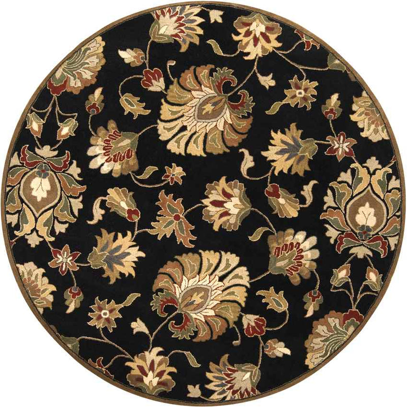 Grimshaw Traditional Black Area Rug