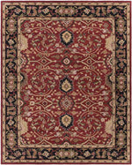 Hardisty Traditional Burgundy Area Rug