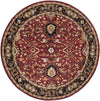 Hardisty Traditional Burgundy Area Rug