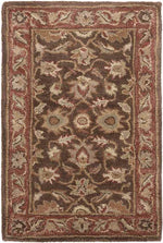 Irricana Traditional Dark Brown Area Rug