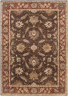 Irricana Traditional Dark Brown Area Rug