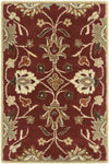 Eckville Traditional Burgundy Area Rug