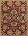 Eckville Traditional Burgundy Area Rug