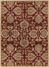 Eckville Traditional Burgundy Area Rug