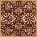 Eckville Traditional Burgundy Area Rug
