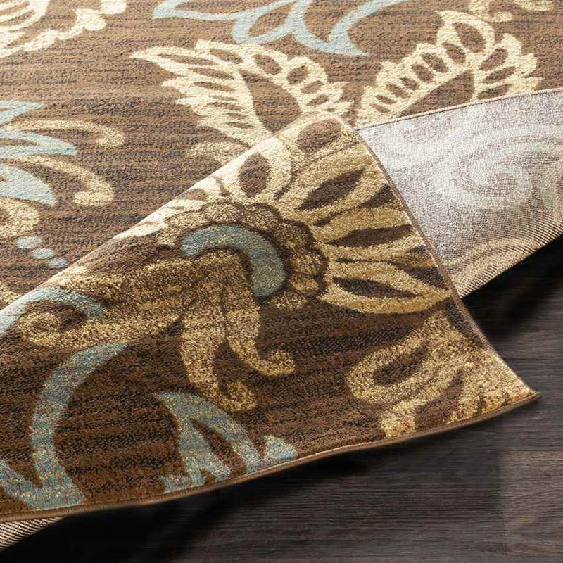 Stettler Cottage Dark Brown Area Rug