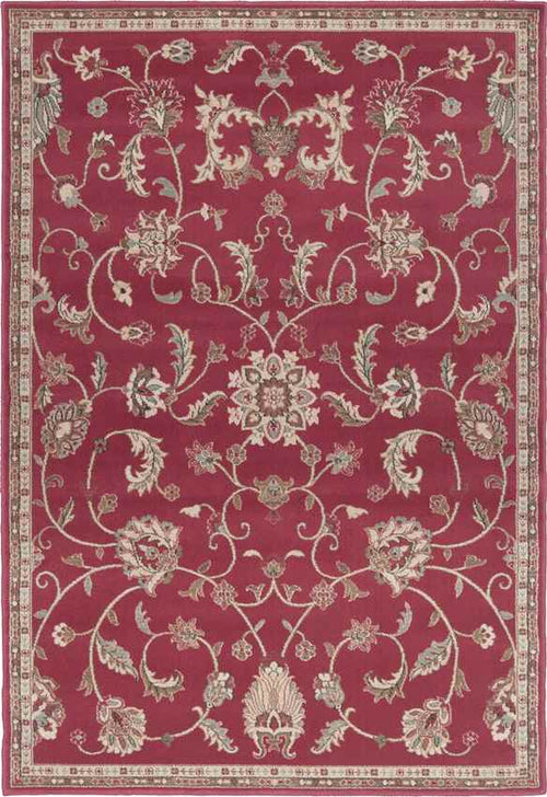 George Traditional Brick Area Rug