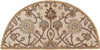 Two Hills Traditional Khaki Area Rug