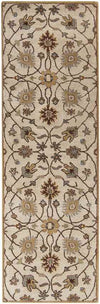 Two Hills Traditional Khaki Area Rug