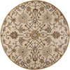Two Hills Traditional Khaki Area Rug