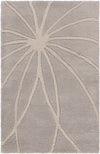 Falher Modern Gray/Cream Area Rug