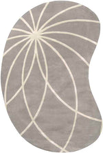 Falher Modern Gray/Cream Area Rug