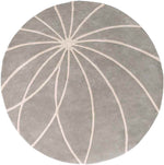 Falher Modern Gray/Cream Area Rug