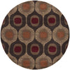 Viking Modern Dark Brown Area Rug