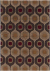 Viking Modern Dark Brown Area Rug