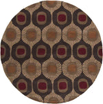 Viking Modern Dark Brown Area Rug