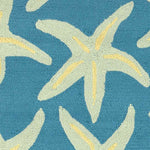 Halluin Coastal Bright Blue Area Rug