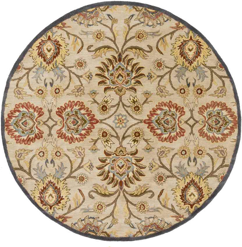 Eckville Traditional Ivory Area Rug