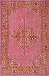 Chieti Traditional Bright Pink Area Rug
