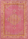 Chieti Traditional Bright Pink Area Rug